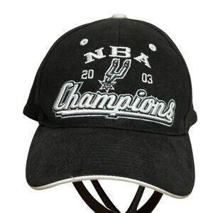 Vintage San Antonio Spurs 2003 NBA Champions Y2K Strapback DREW PEARSON Hat NWT